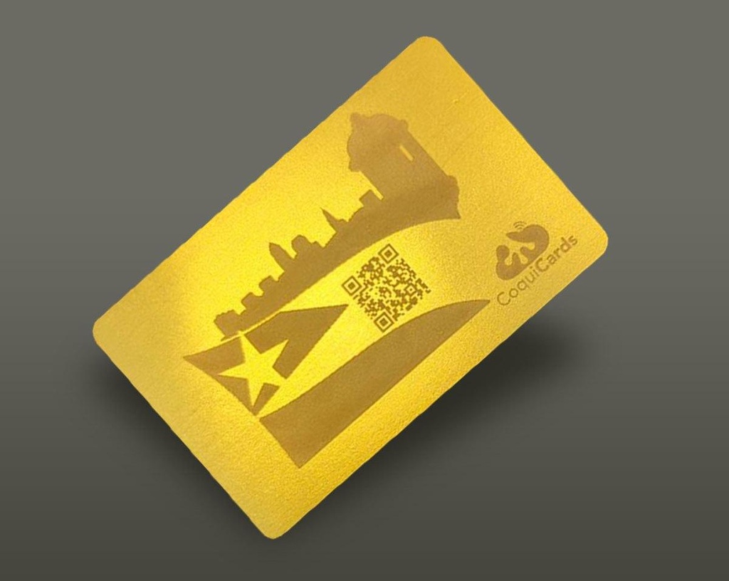 Puerto Rico NFC Business Card - Metal Engraved - Limited Edition
